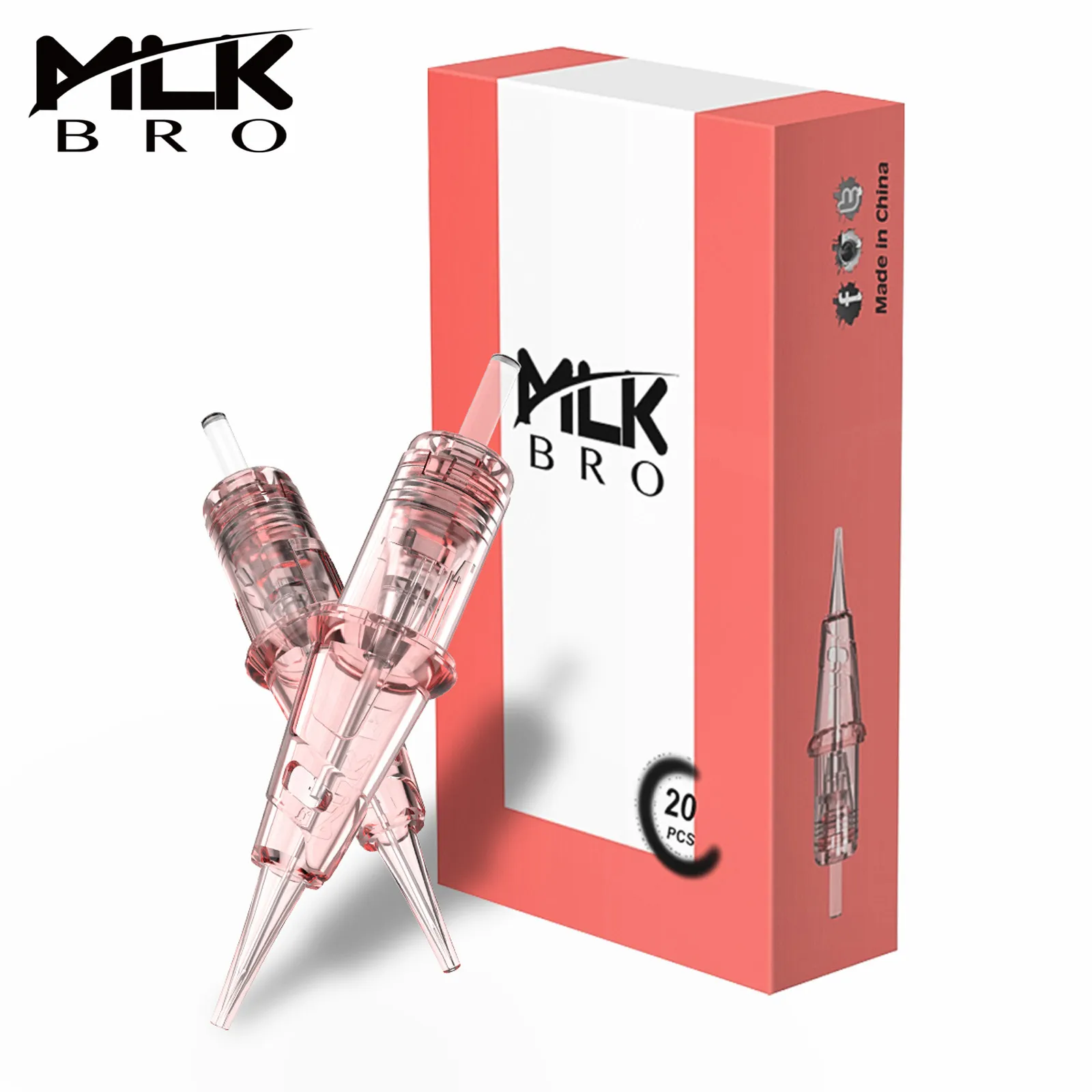 MLK BRO PMU SMP EZ cartucho de tatuaje, agujas de micropigmentación, maquillaje permanente, cejas, Microblading para pistola de tatuaje, 20 unidades