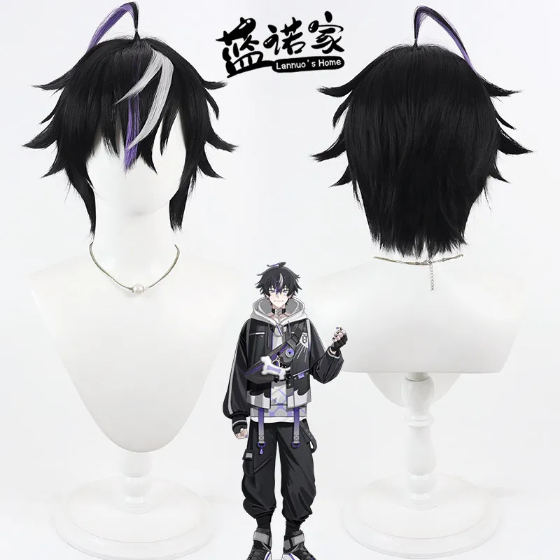Virtual Vtuber Kune Reo Cosplay Wig Halloween Carnival Party Props Synthetic Hair Heat Resistant Fiber + Wig Cap