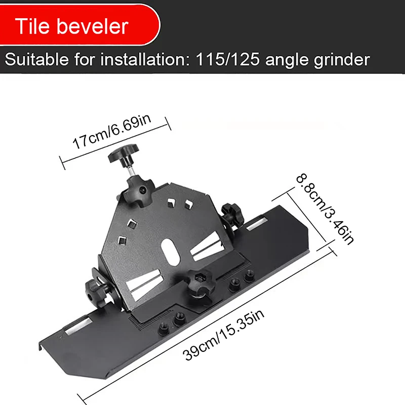 45 Degree Tile Chamfering Tool Aluminum Alloy Chamfer Frame Metal Corner Cutting Machine Device