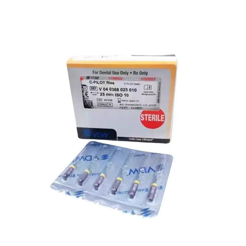 

VDW C-Pilot Files for Finding Root Canal Orifice Endodontic Treatment 5 Packs/Box Hand Use C-Files Dentistry Pioneer Tool