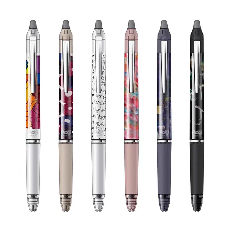New Style Erasable Gel Pen 0.5mm Frixion Zone HERALBONY Series Upgraded Thick Ink Replaceable Lead Japanese stationery