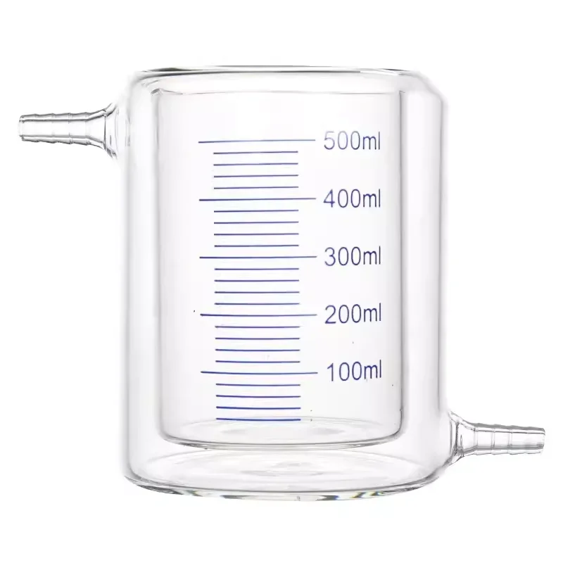 Laboratory double-layer jacketed beaker glass photocatalytic reactor with scale 10/25/50/100/150/250/500/1000/3000ml