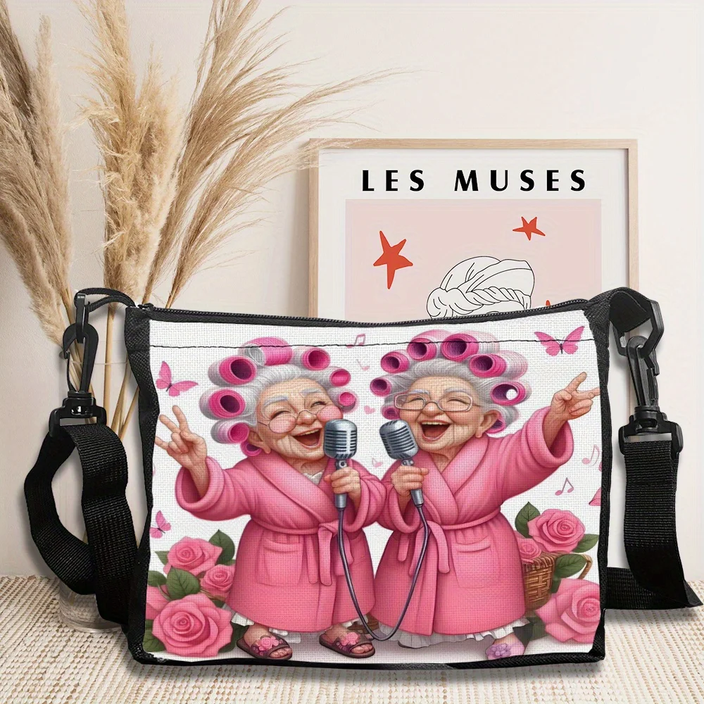 

Cute grandma's fashionable shoulder bag, a multi-functional crossbody handbag that is essential for casual vacations