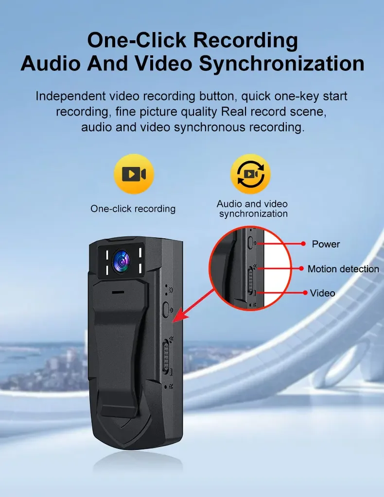 كاميرا صغيرة عالية الدقة رقمية Espia Camara للرؤية الليلية Espion Kamera المنزل الذكي مشبك خلفي صغير Bodycam تسجيل الفيديو Fotografica