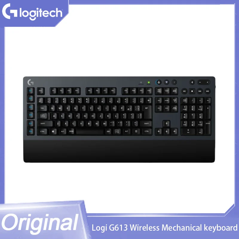 Original Logitech G613 Wireless Mechanical Keyboard 2.4Ghz Bluetooth 6 Programmable G Keys Gaming Keyboard  Bluetooth Dual-mode