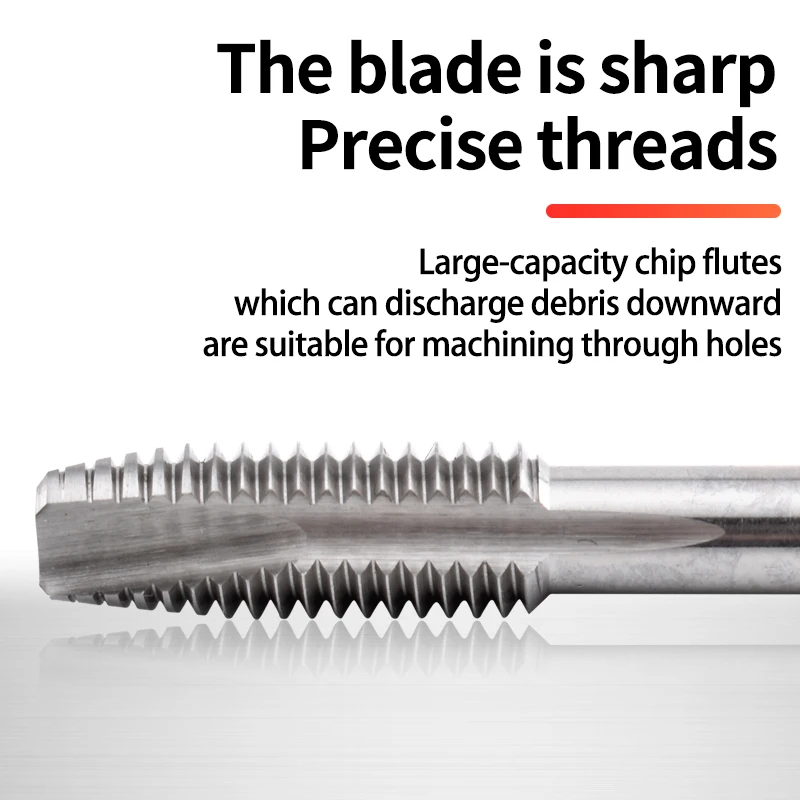 

BOSS TAPS HSSE Red Ring JIS Standard Spiral Pointed Tap UNC UNF 1-64 2-56 4-40 6-32 8-32 10-24 1/4 Machine Screw Thread Taps