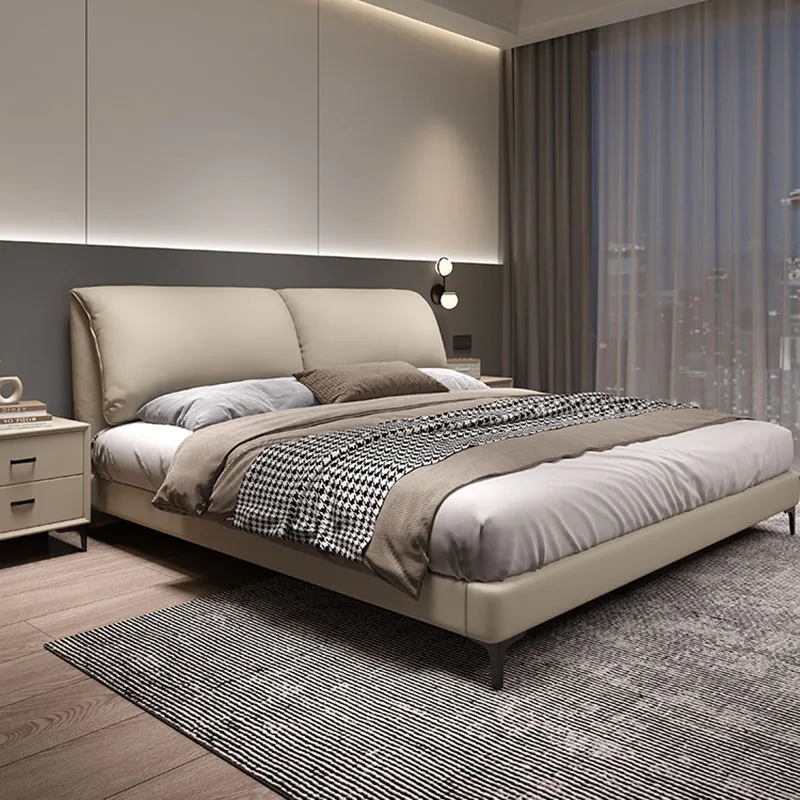Double Loft Bed Queen Wooden Beauty European Princess Luxury Girls Safe Bed Sleeping Modern Letto Matrimoniale Home Furniture