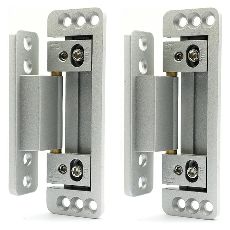 Exquisite- Door Hinges,2Packs Adjustable  Door Hinges,110Lbs Load-Bearing,Heavy Duty Concealed Hinges For Secret Doo