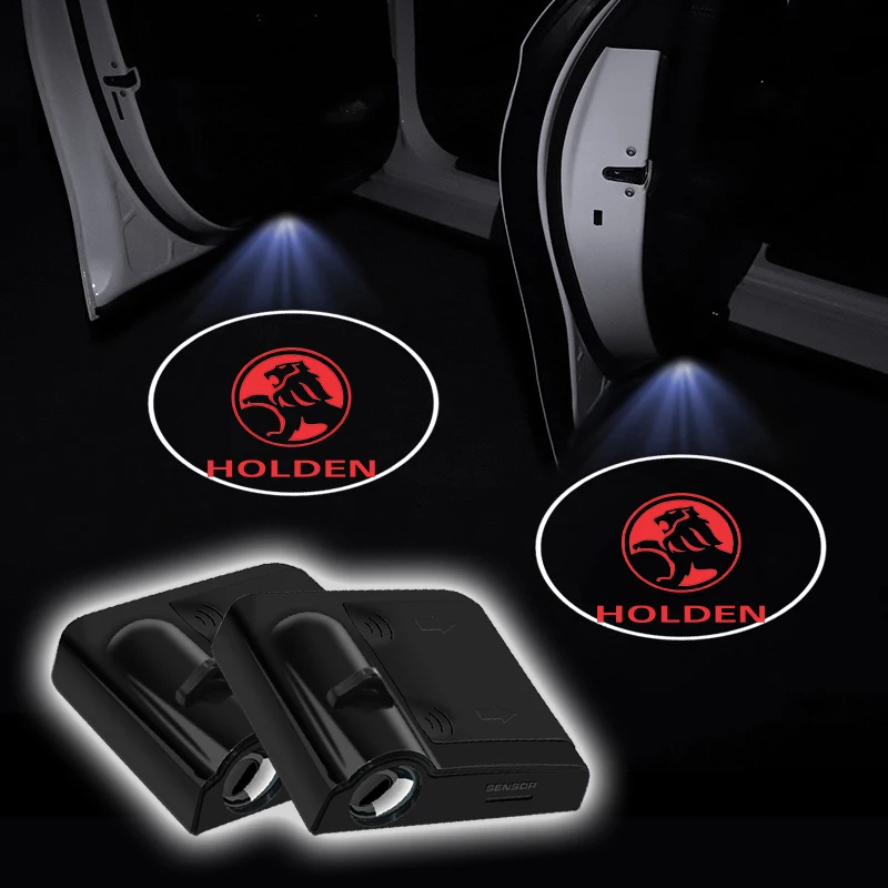 1/2pcs LED Car Door Welcome Light Car Logo Projector Lights For Holden Captiva Commodor VZ VE Colorado Caprice VT VX VU VY HSV