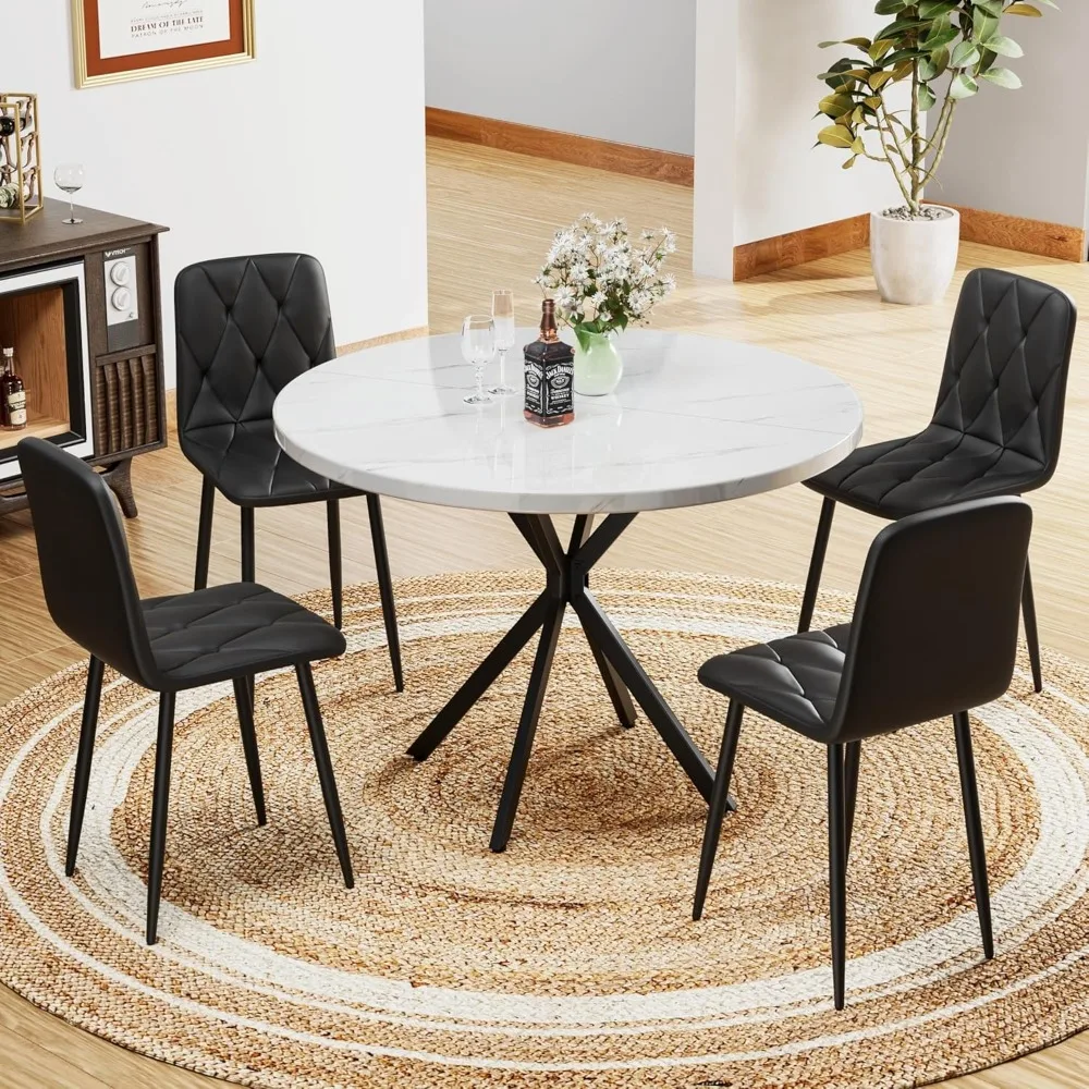 5 Piece Round Dining Table, 39