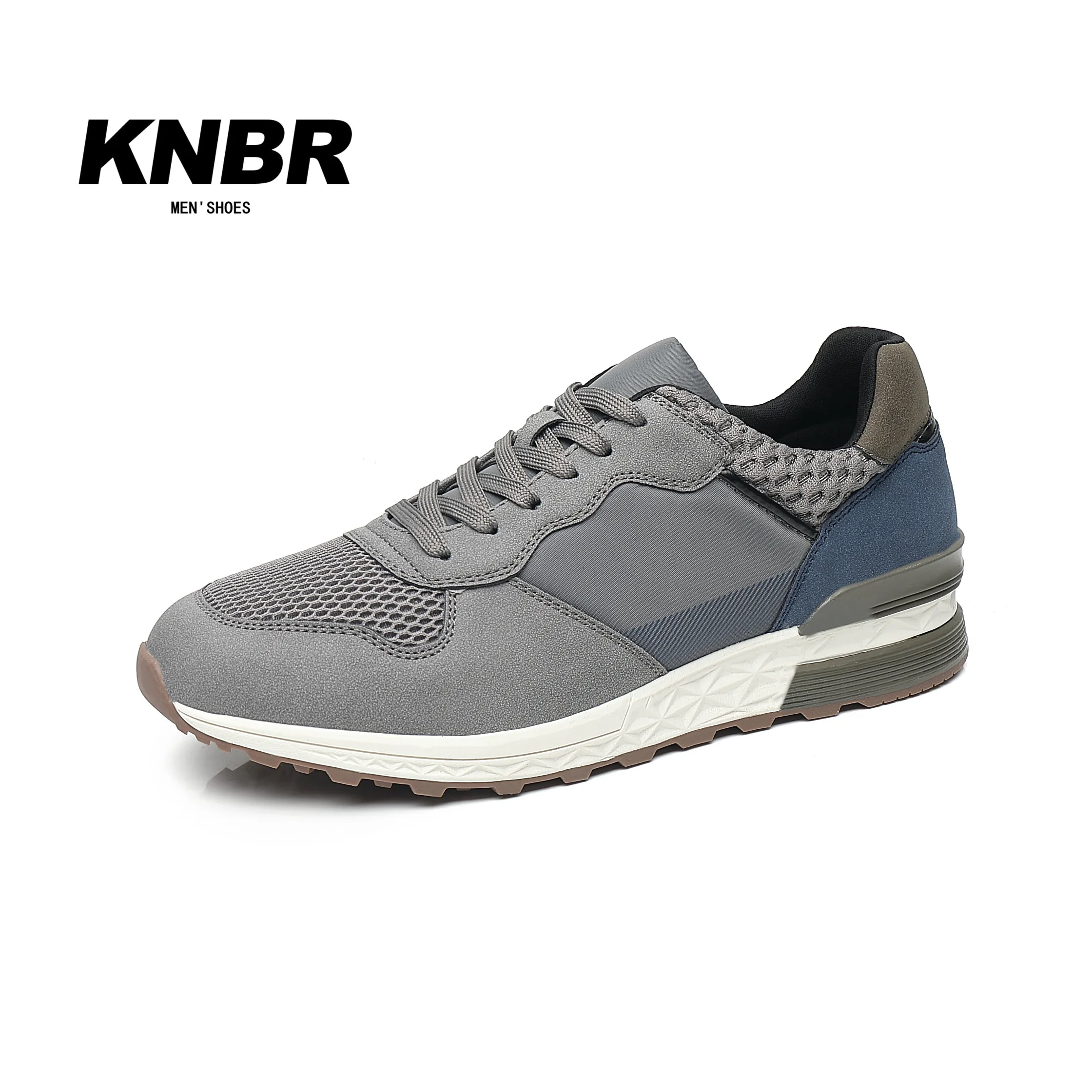 KNBR espadrilles décontractées 2024 hommes formateurs en cuir chaussures confortables pour la marche randonnée Jogging Sport hommes formateurs hommes chaussures