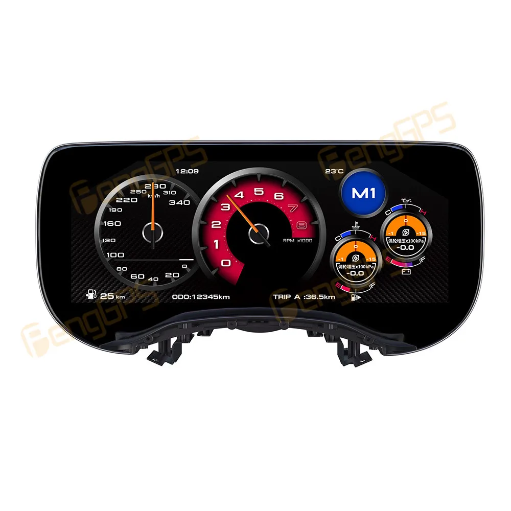 

12,3-дюймовый ЖК-дисплей для Nissan 350/370Z 2002-2008, виртуальная приборная панель, цифровой кластер, модуль умных датчиков, кабина