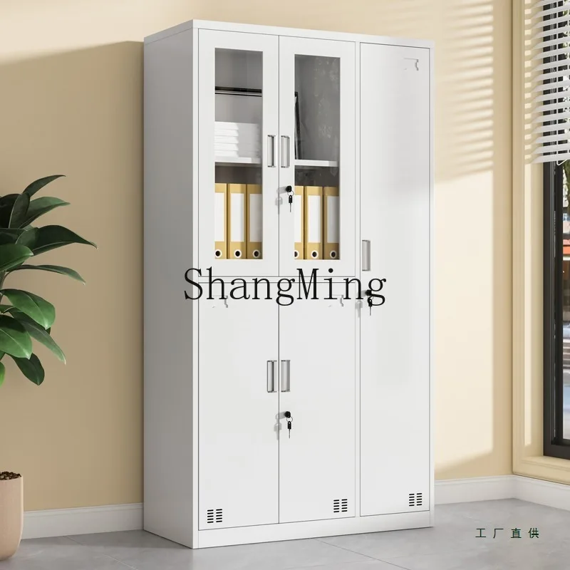 FGthickened five-door iron locker with lock office file cabinet file cabinet