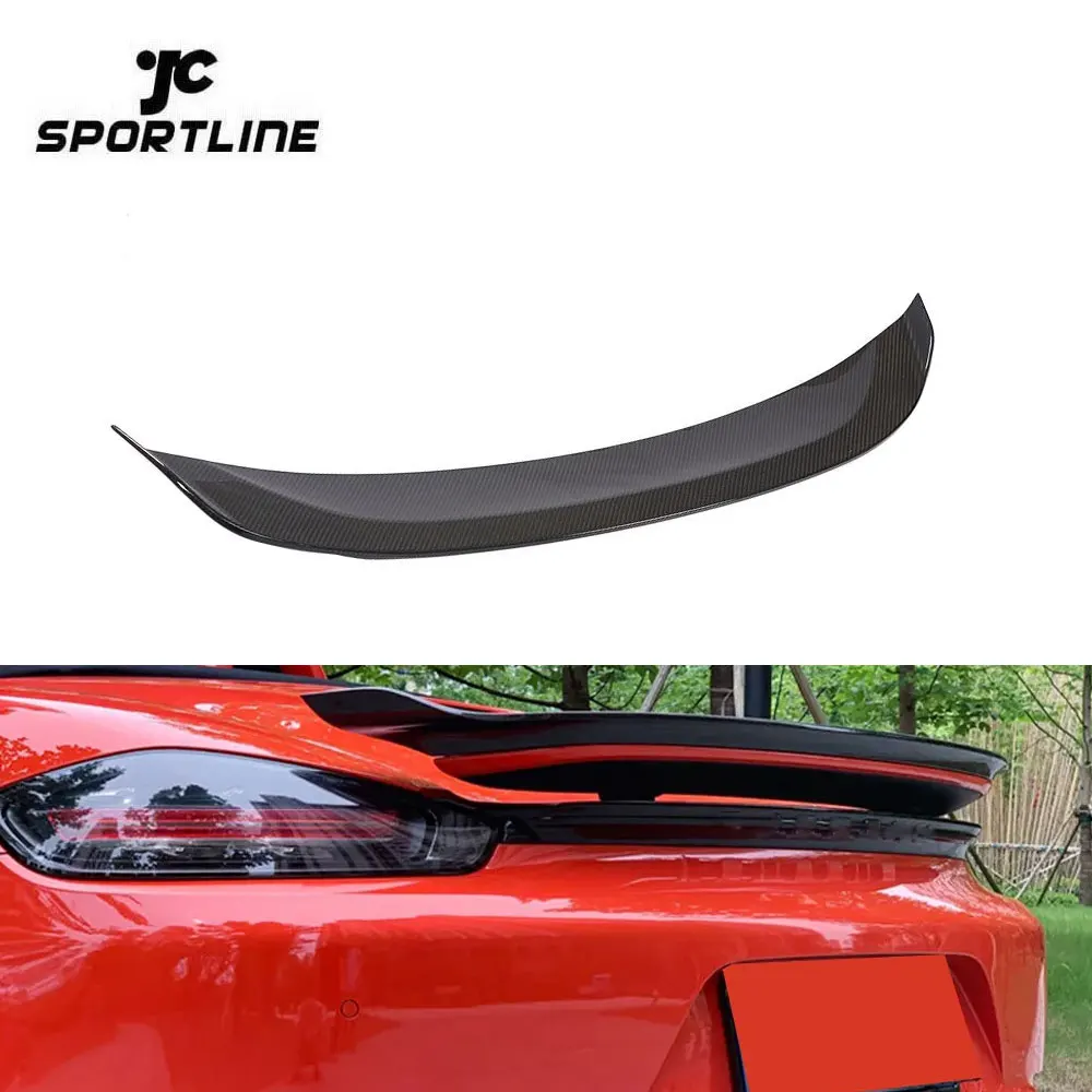 

Jcsportline Carbon Fiber 718 GTS Rear Spoiler For Porsche 718 Boxster GTS Convertible 2-Door 2016-2021
