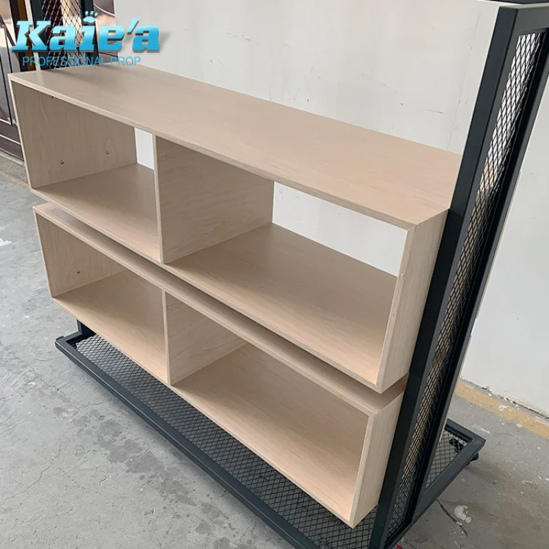 custom.New Design Wood Garment Shop Display Rack Furniture Clothes Shop Racks and Shelves