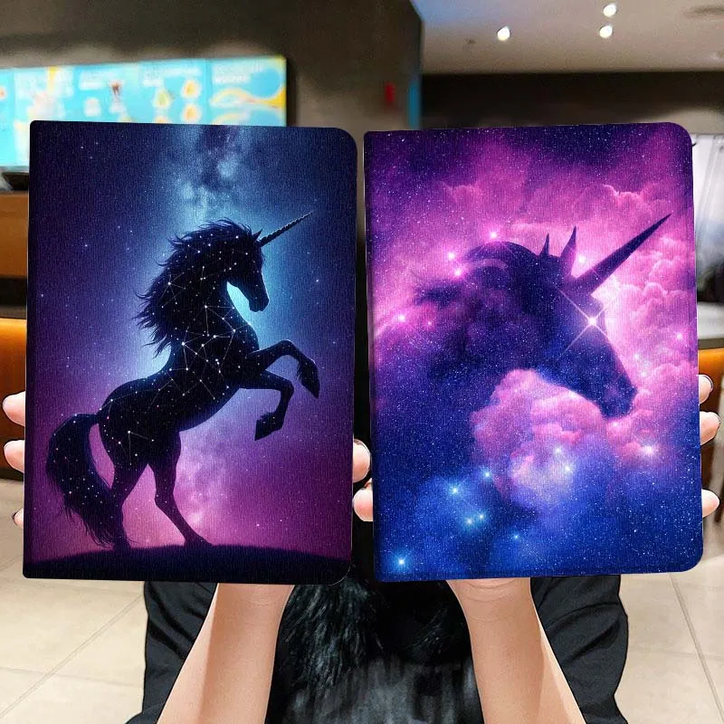 

Чехол для планшета Honor Pad 8 V8 9 GT MagicPad 13 3 2 Tab MatePad Pro Air 12 X 12.6 с ярким рисунком лошади, складной, подарочный