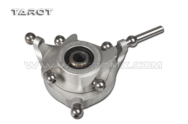 Tarot Helicopter Parts 450 Dual-position DFC Metal Swashplate Silver / Black / Orange TL48030