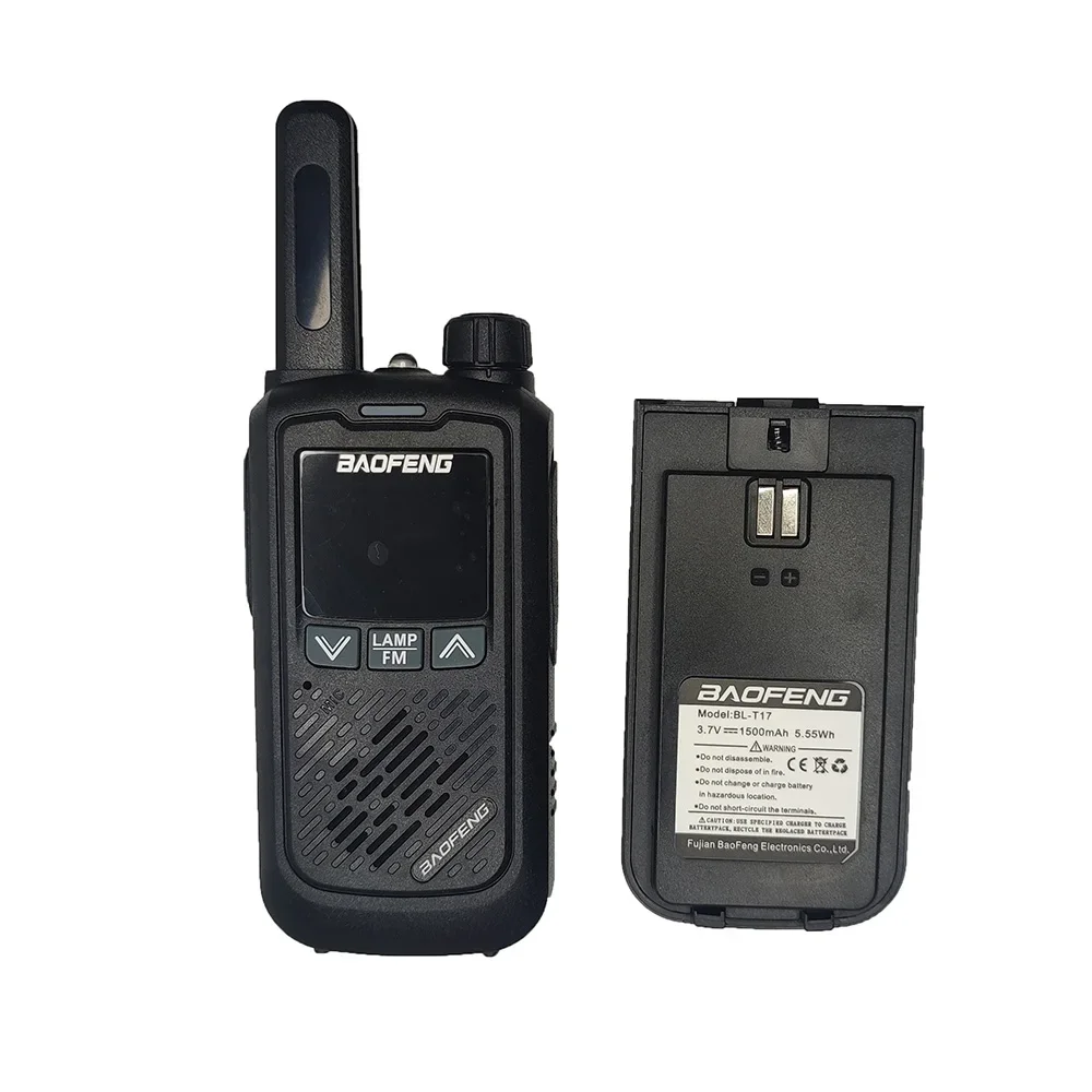 1500mAh For Baofeng Pofung T17 Mini Walkie Talkie Portable Two way Radio USB Charging Radio for Hunting Hotel BF-888S BF-C9