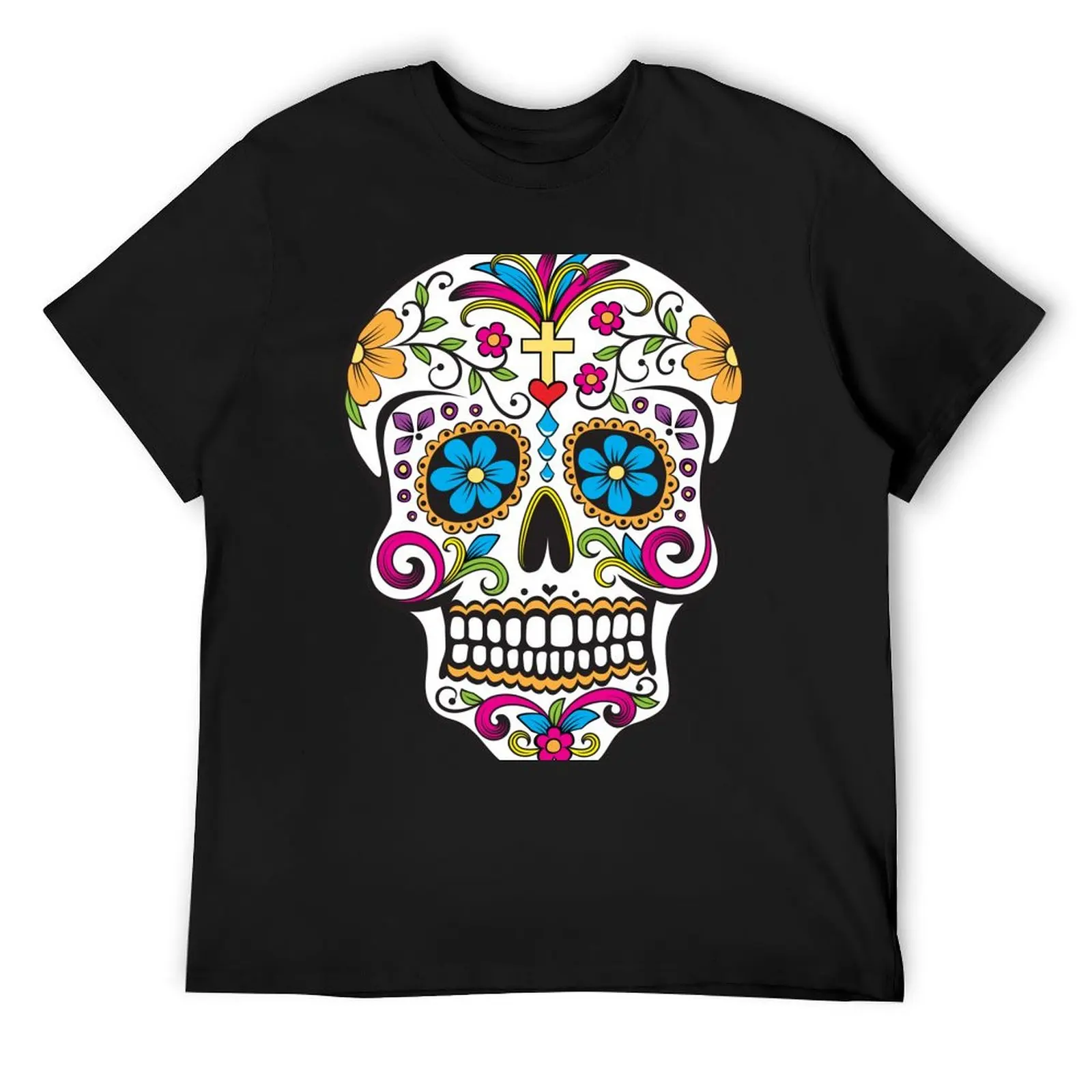 skull white T-Shirt essential t shirt plus size tops shirts graphic men clothings