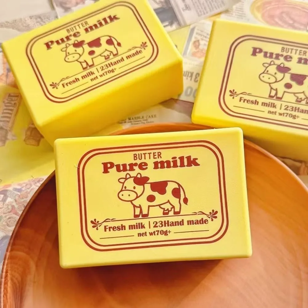 Creative Slow Rebound Butter Brick Squishy Toy Soft Stress Relief Squishy Simulated Butter Block Sensory Fidget Toy Kids Adults