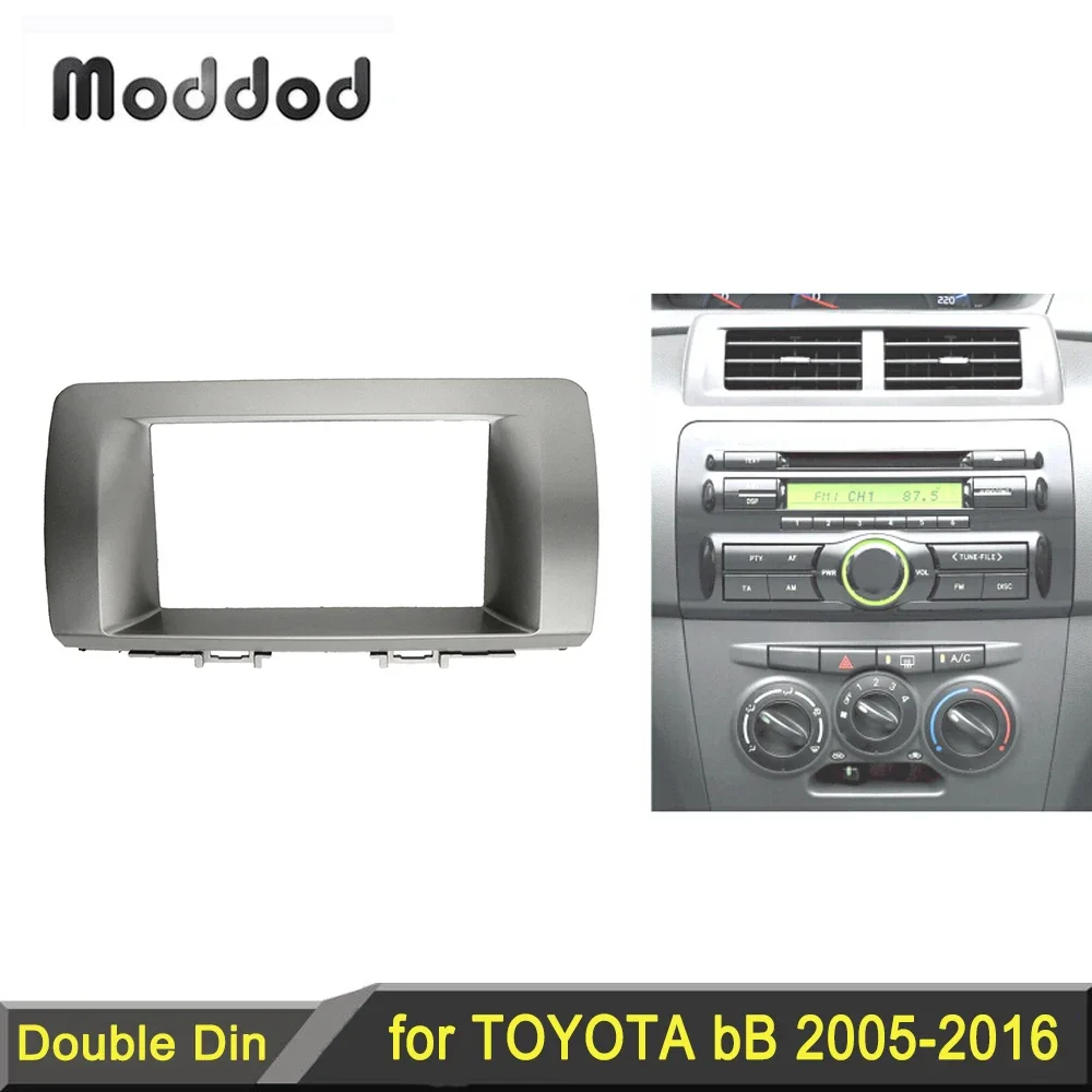 Double 2 Din Fascia for TOYOTA Bb Subaru Dex DAIHATSU Coo Materia Radio Stereo Panel Dash Mount Install Trim Kit Refitting Frame