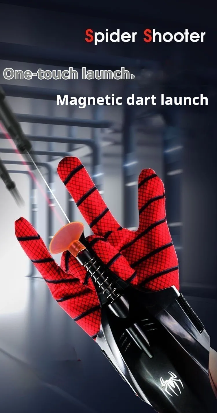 Spiderman Web Shooter Spider Man Cobweb Launcher Peter Parker Figur ML Legends Cosplay Zubehör Handschuhe Spielzeug Geschenk für Kinder – Detail 1