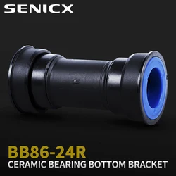 SENICX BB86 Ceramic Bottom Bracket 86.5mm Shell Width Pressfit 41 Adapt to Shimano Hollow Road Crankset Axle 24mm Bicycle Parts