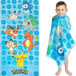 Pokemon Beach Towel Super Soft Polyester Swimming Towel 50x100 Anime Pikachu Kawaii Washcloth Bathing Spa for Kid Boy Girl