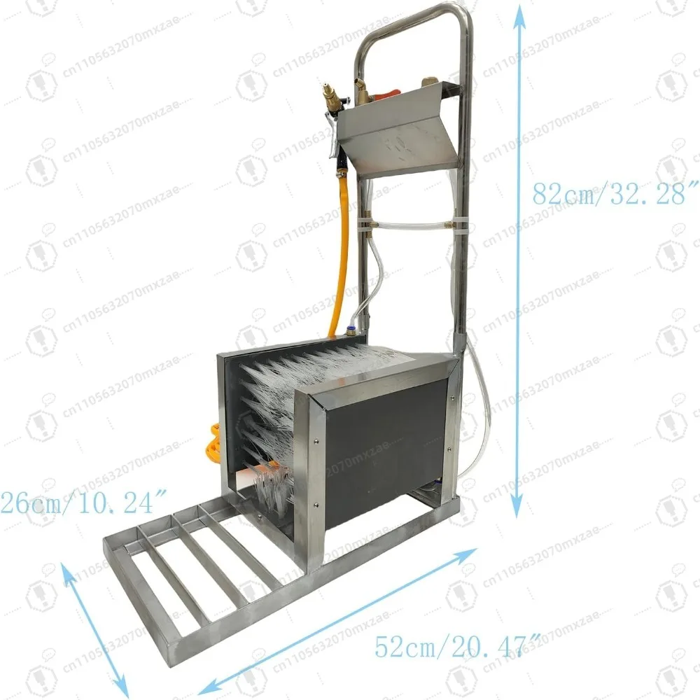 غسالة أحذية المزرعة للماشية من الفولاذ المقاوم للصدأ للطين، فرشاة تنظيف أحذية المطر متعددة الوظائف