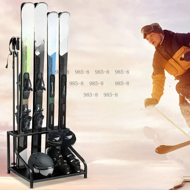 Heavy Steel Movable Floor Stand, Snowboard Storage Rack for Garage and Basement