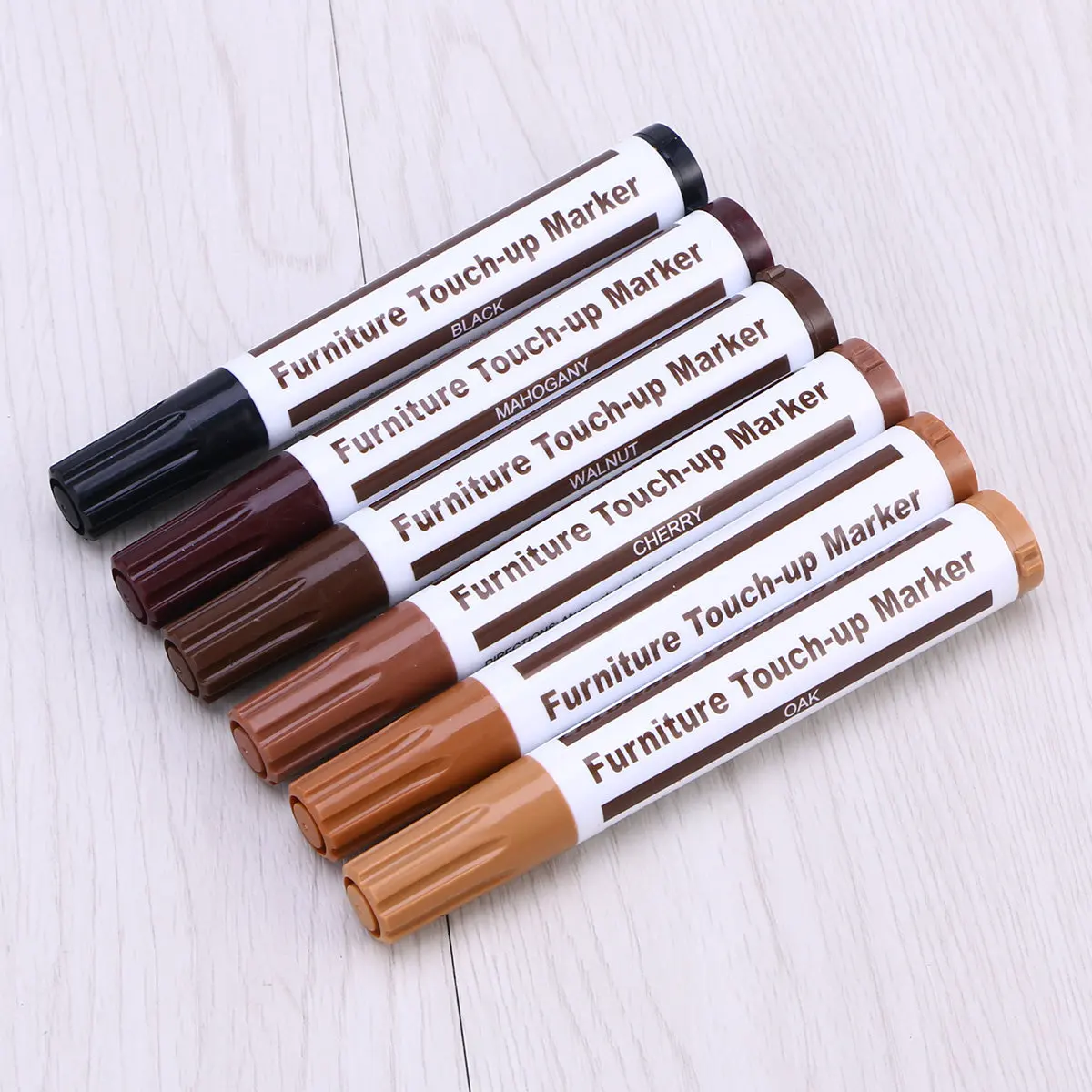 Wooden Furniture Repair Touch Up Pen 12 in Concealing Scratches Blemishes Worn Edges Fast Drying Non Toxic Fade Resistant