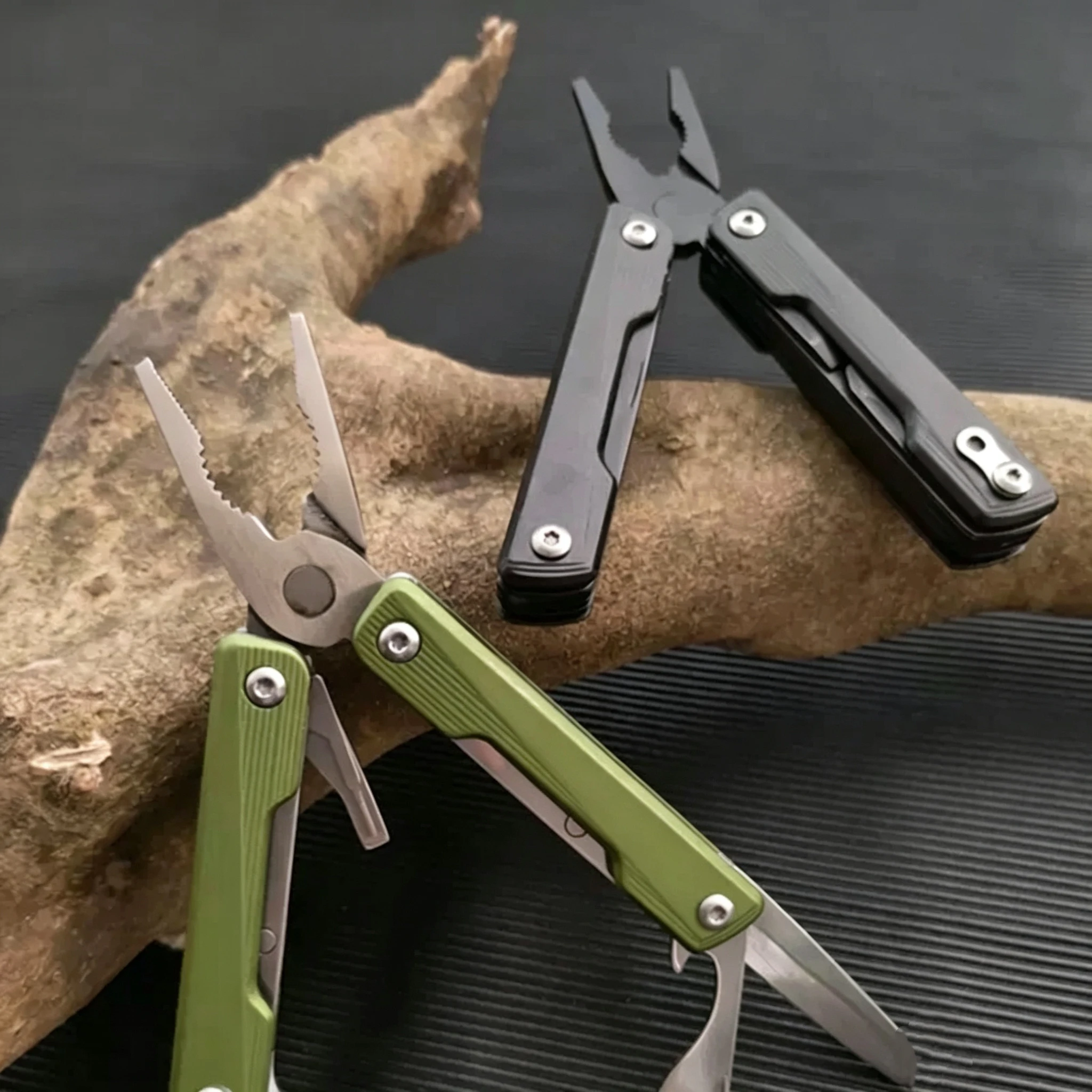 Tactical 9-in-1 Multi-Tool Aluminum Handle EDC Survival Gear Camping Last-Minute Hiking Outdoor Knife Self-Defense