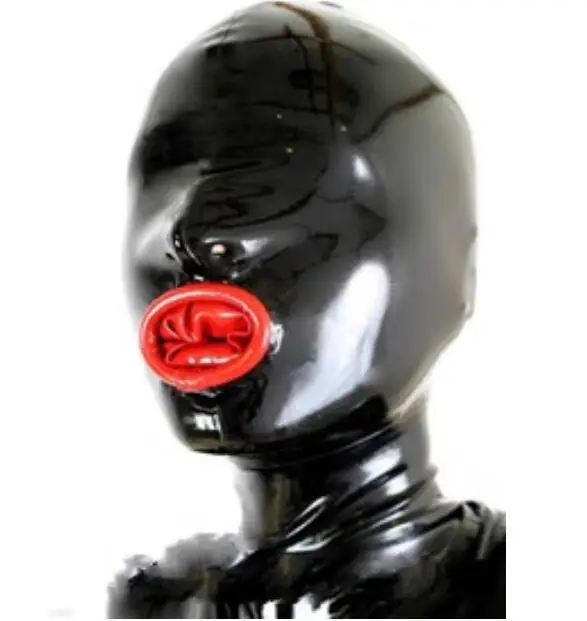 

Latex Hood Mask Head Cover Women
