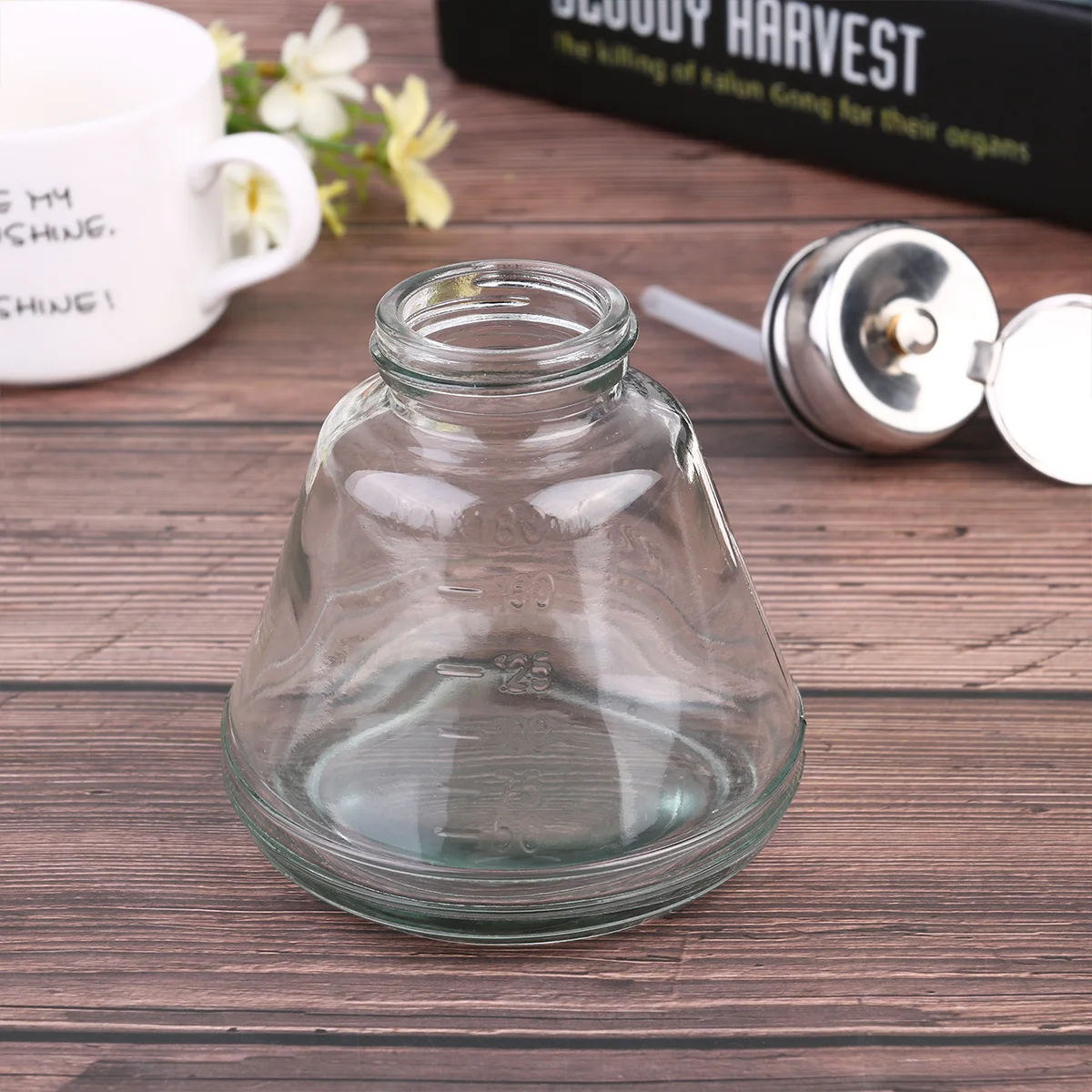 

1Pcs Glass Alcohol Bottle 180Ml Leakproof Portable Dispenser Perfect for Travel Home Storage Cleaner Container