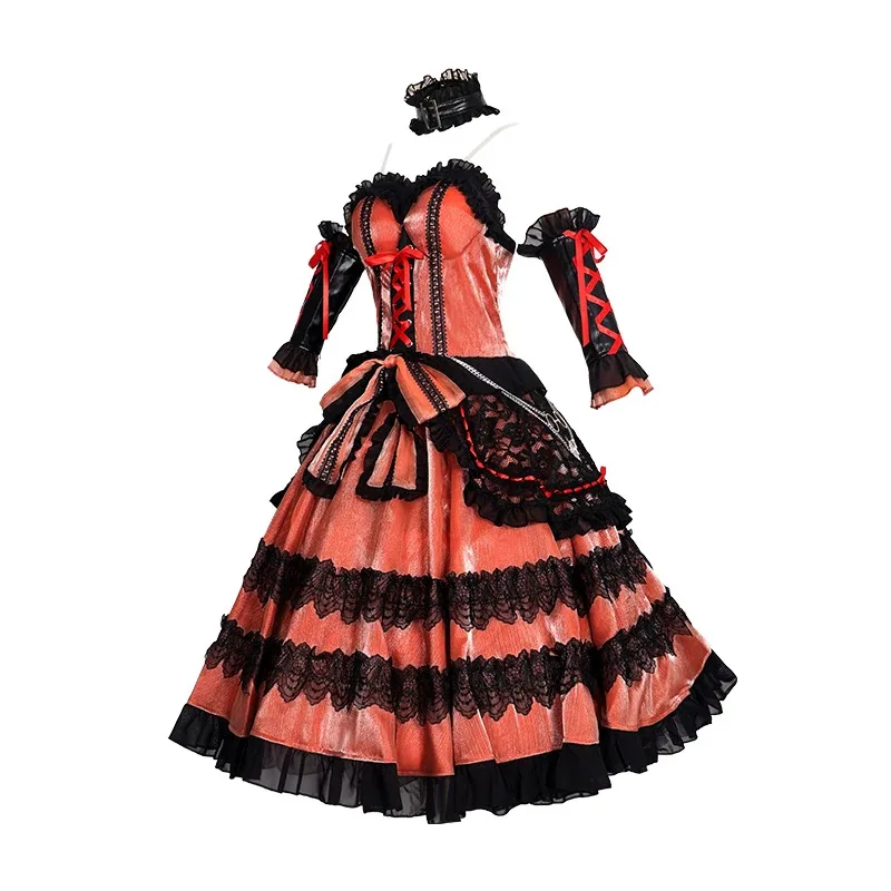 Costume de Cosplay Anime Tokisaki Kurumi, Date A Live, magnifique robe uniforme douce, vêtements de jeu de rôle pour fête d'halloween, scène 5 5ftu, 2026
