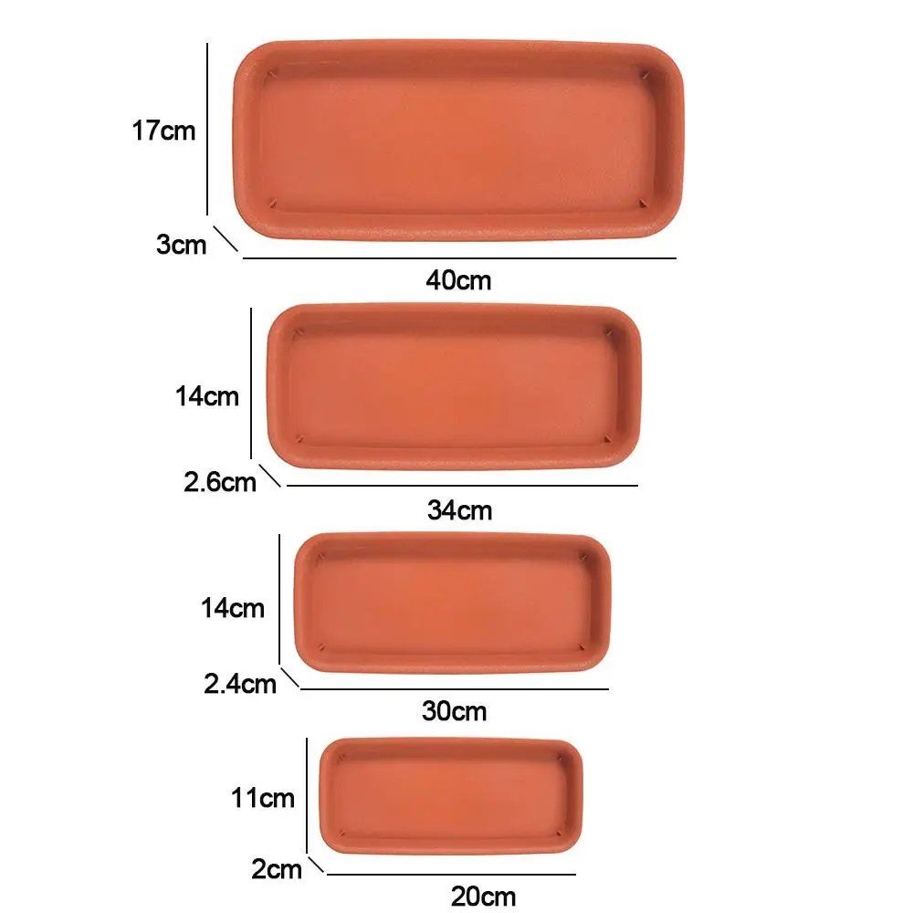 

1Pcs Plastic Rectangle Durable Plastic Tray Saucers Drip Trays Plant Saucer Indoor Outdoor