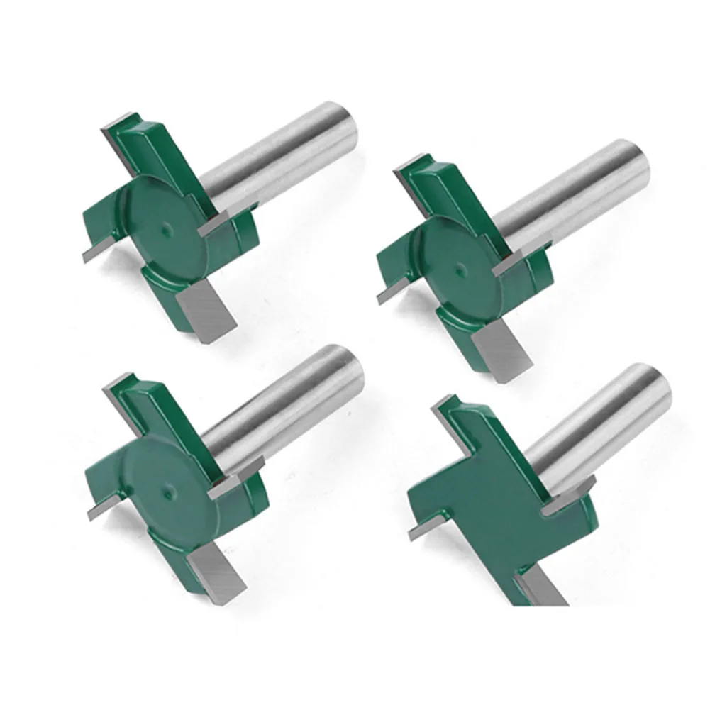 Fresa per la lavorazione del legno con design a quattro lame compatibile con macchine elettriche e CNC Set di punte per scanalatura da 12 mm