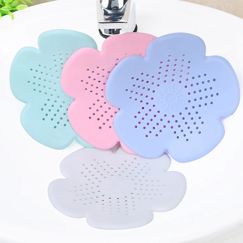 Creative Flower-shaped Silicone Floor Drain Kitchen Sink Anti-clogging Floor Drain Sewer Filter Kitchen Tools