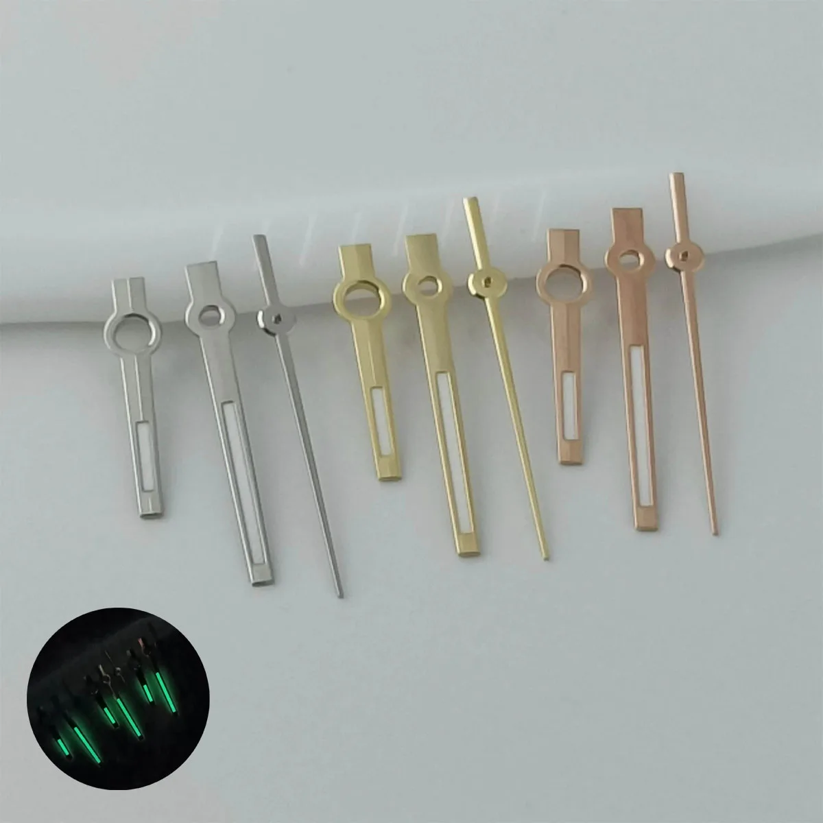 

Modified Watch Hands Green Luminous Logbook Needle Silver Gold Rose Watch Accessories for NH35/NH36/4R/7S Movement