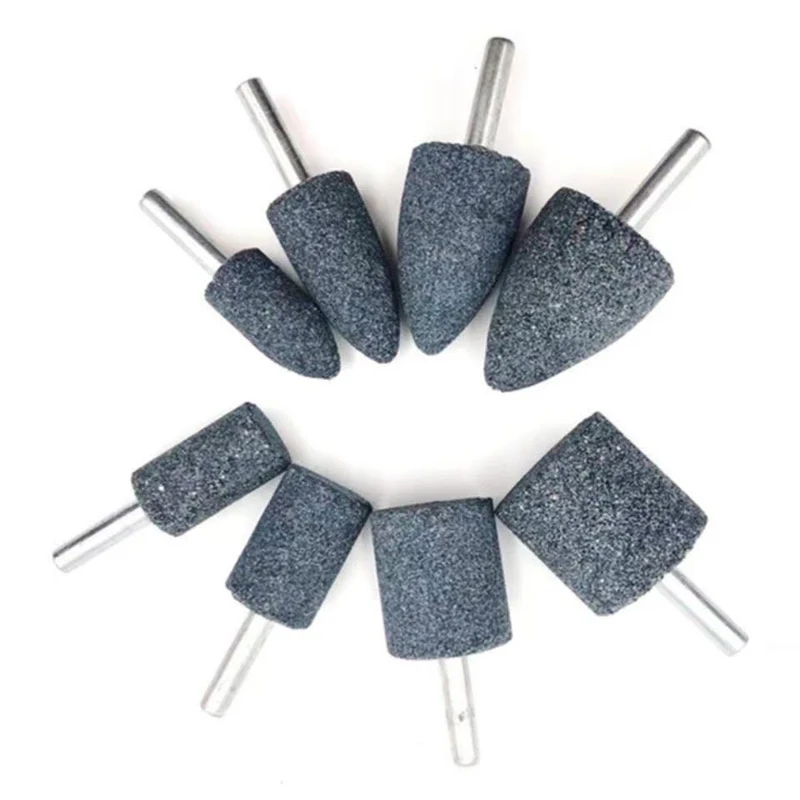 

4Pcs Grinding Stone Kit with 1/4" (6mm) Shank for Polishing Sanding Rust Removal Deburring Compatible with Rotary Tool
