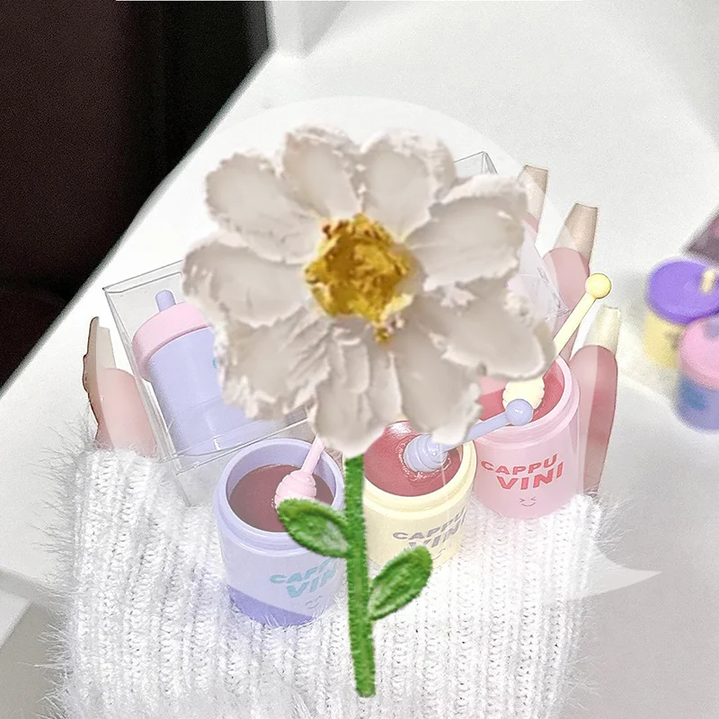 Cappuvini 1/3 قطعة لطيف يمكن شكل ملمع الشفاه ترطيب مرآة المياه ملمع الشفاه مثير أحمر الشفاه تينت بلسم الشفاه ماكياج الشفاه مستحضرات التجميل #1