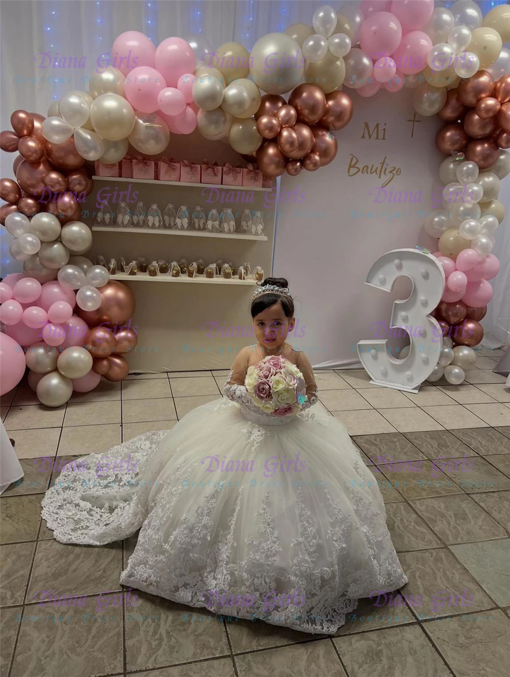 Elegante Vestido de Niña para  - Bridal Sash Ribbon reseña y precio