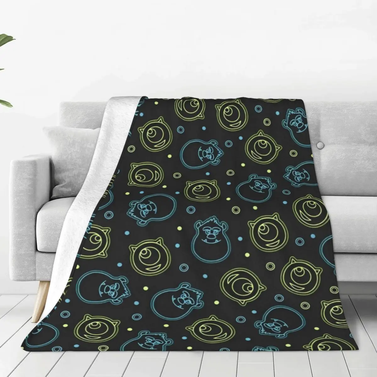 

Monsters Inc Custom James P Sullivan Sulley Plush Blanket Girls Boys Flannel Throw Blanket For Couch Bed Soft Warm Bedspread
