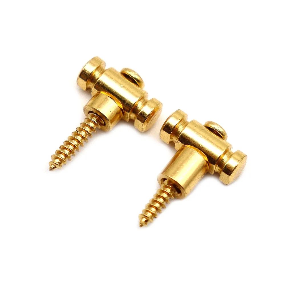 2Pcs Metal Guitar String Retainers String Trees With Mount Screws Replacement Parts For Electric Guitar String Holding Fixing