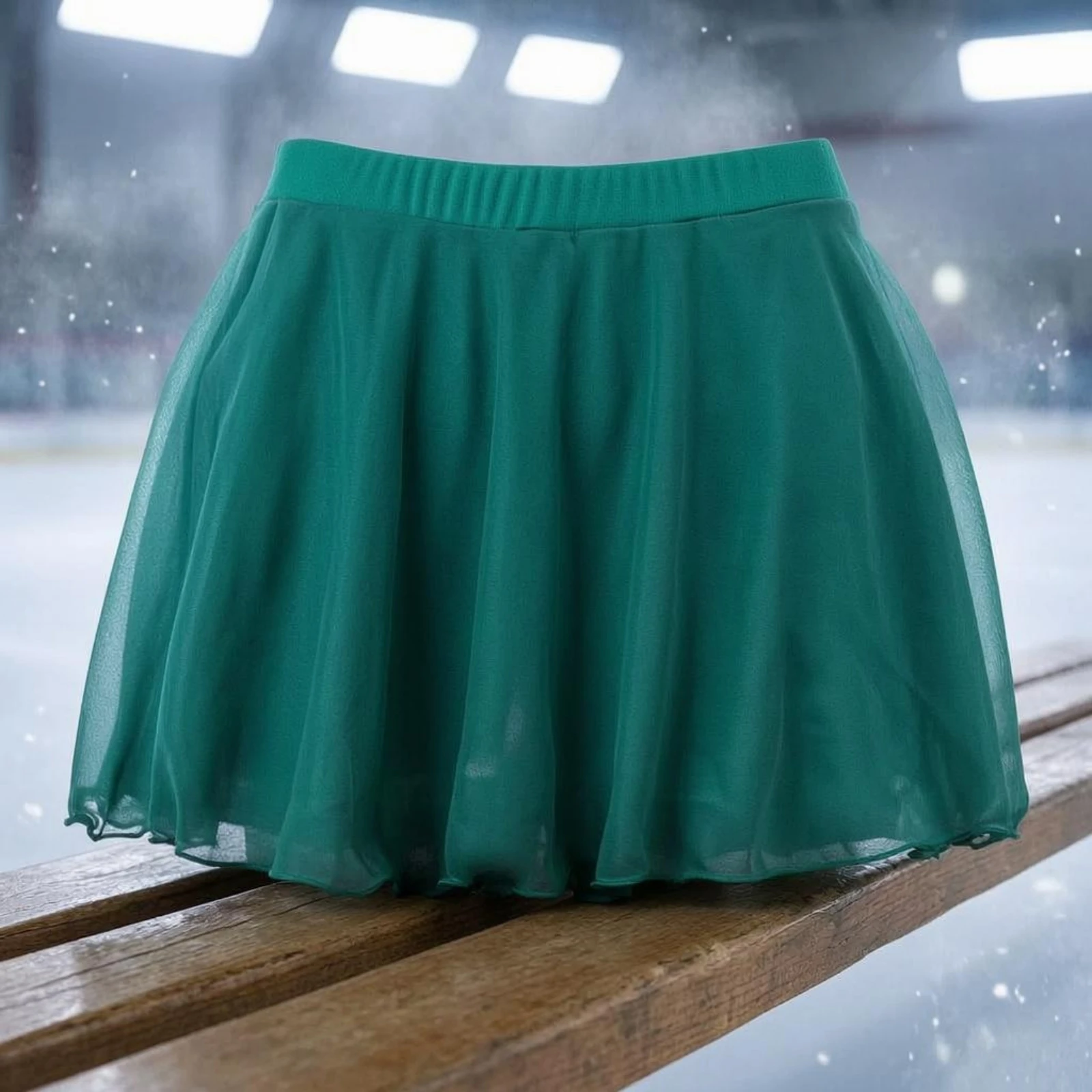 Skirted Skating Shorts Pull-on Skating Skort Sports Protection Gear Transparent Mesh Athletic Clothing Lightweight