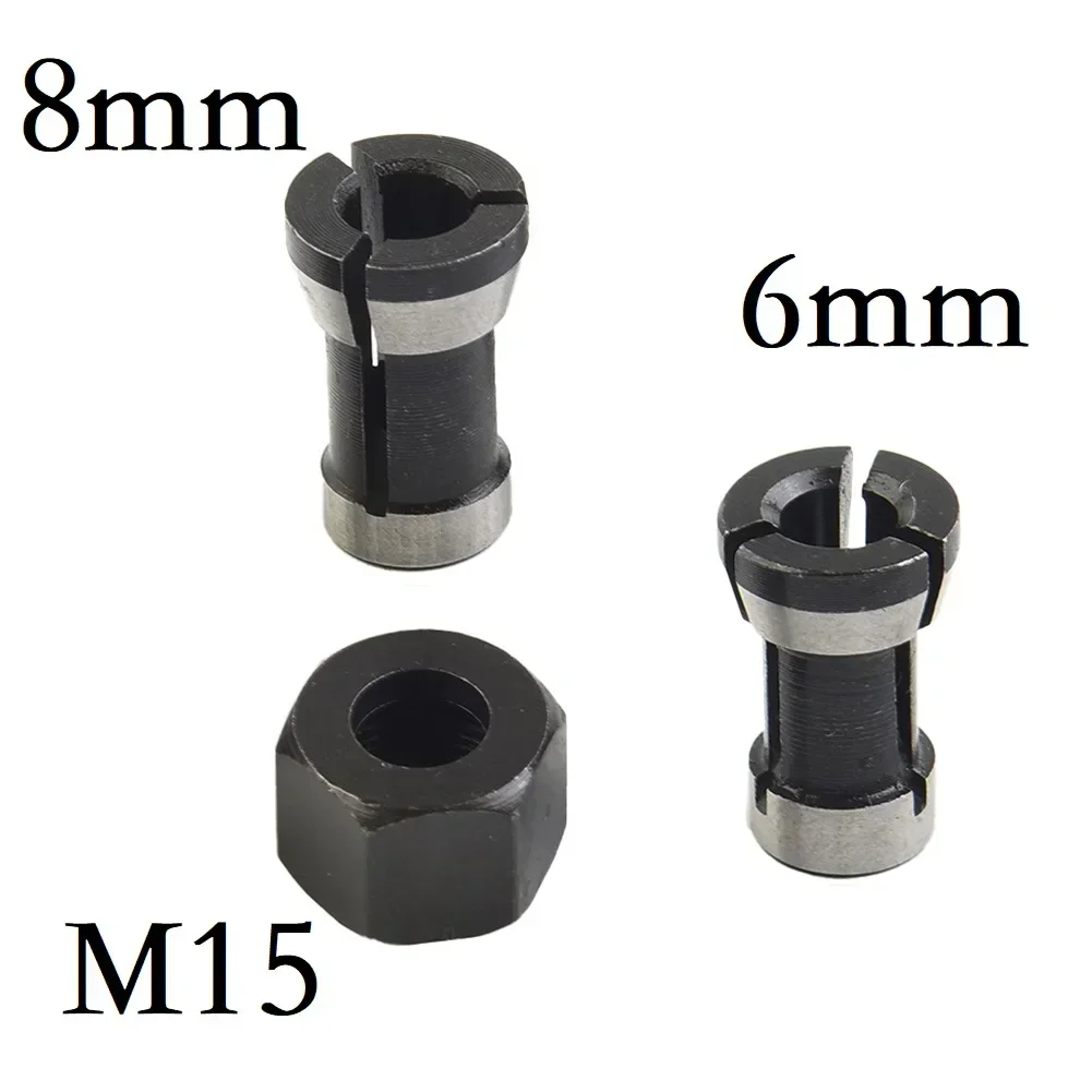 M15 Schraube Mutter Elektrische Router Fräser Spannzange Adapter 6mm 8mm Trimmen Maschine Elektrische Router Bit Spannzangen