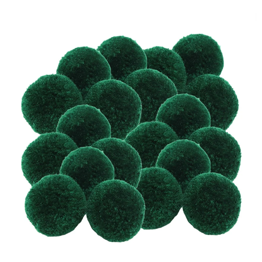 

300Pcs Dark Green Christmas DIY Wooden Ball Decor -on Craft Set for Holiday Party Gift Idea