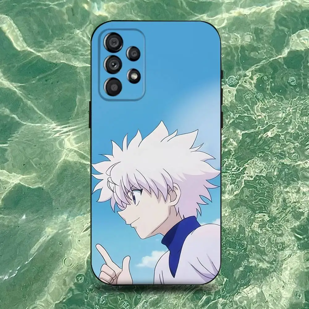 เคสโทรศัพท์ลายอนิเมะ H-Hunter K-Killua สำหรับ Samsung Galaxy A20,A21s,A22,A31,A32,A52,A53,A72,73,A80  แบบนิ่มสีดำ