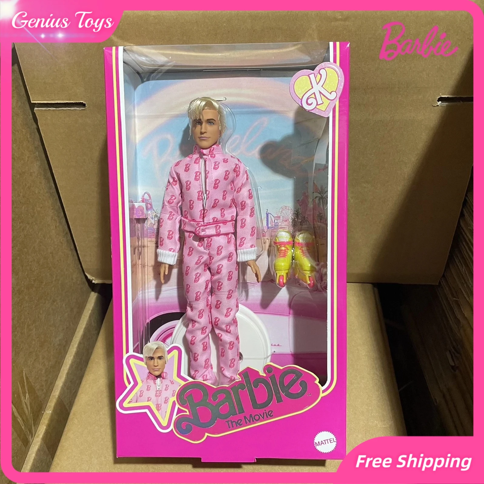 

Barbie Movie Theme Barbie and Kenny Set Doll Couple Combination Mobile Joint Collection Ornament Collection Souvenir Girls Gift