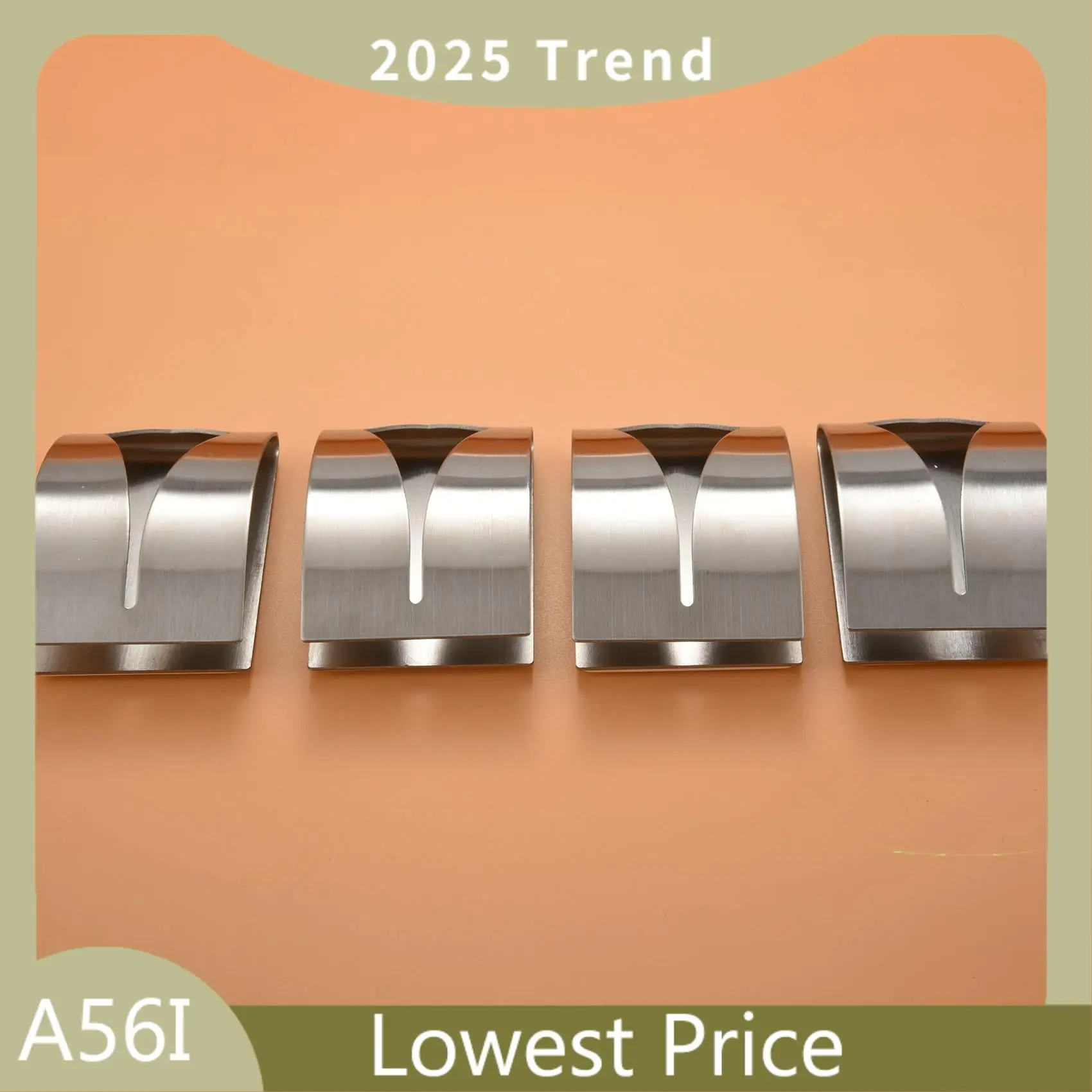 

ABDD 4 Pieces Self Adhesive Towel Hook Holder Grabber, Stainless Steel Kitchen Dish Towel Hook Wall Mount Non-Drilling